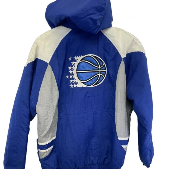 Reebox/Nba Orlando Magic Sz Large Blue /White Hooded coat